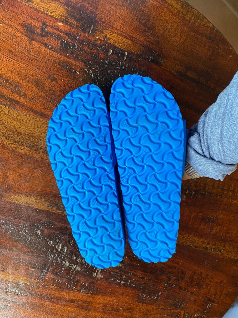 Birkenstock Madrid EVA slide sandals vibrant blue L7 M5 beach pool - Picture 5 of 9